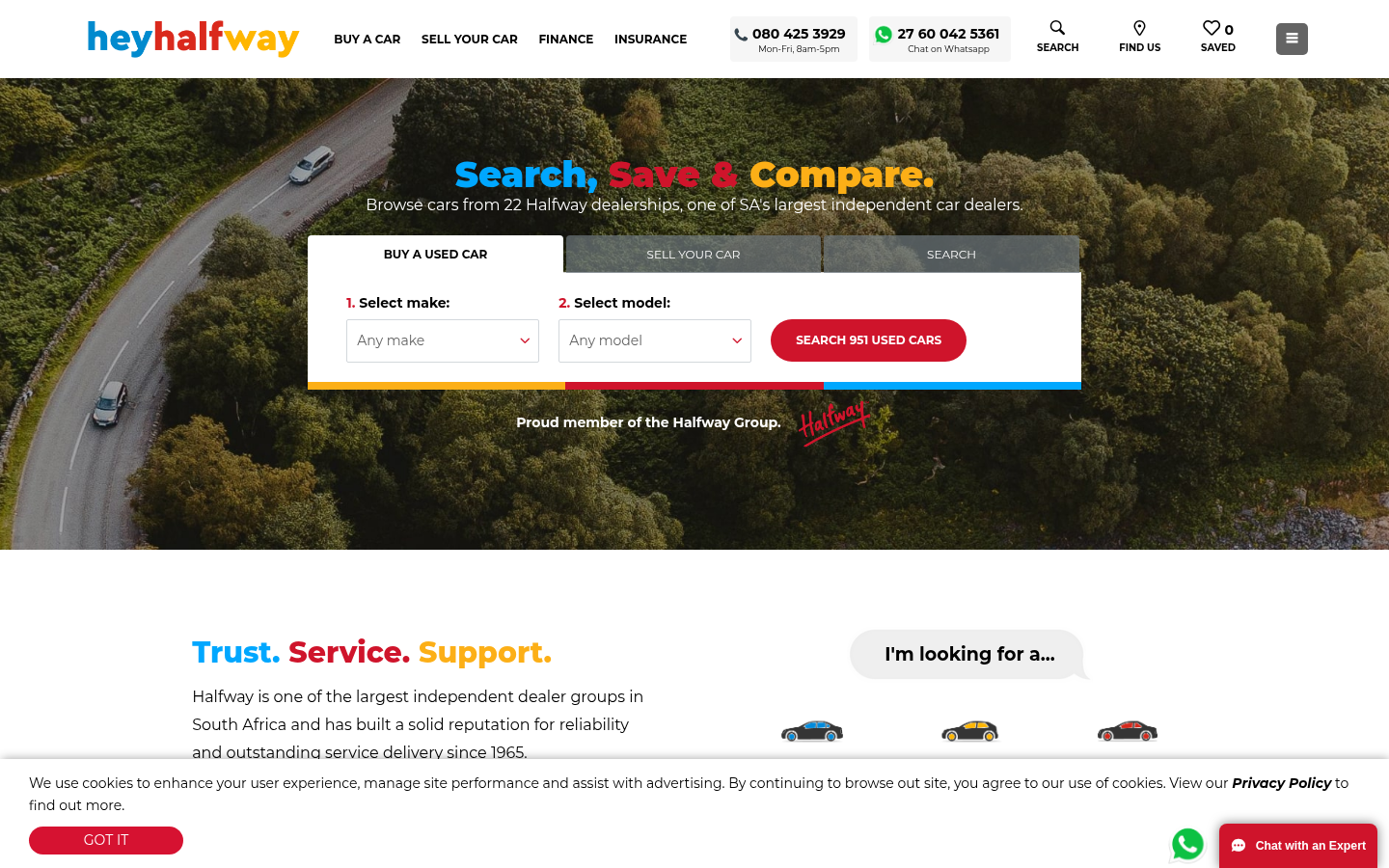 Hey Halfway project interface preview